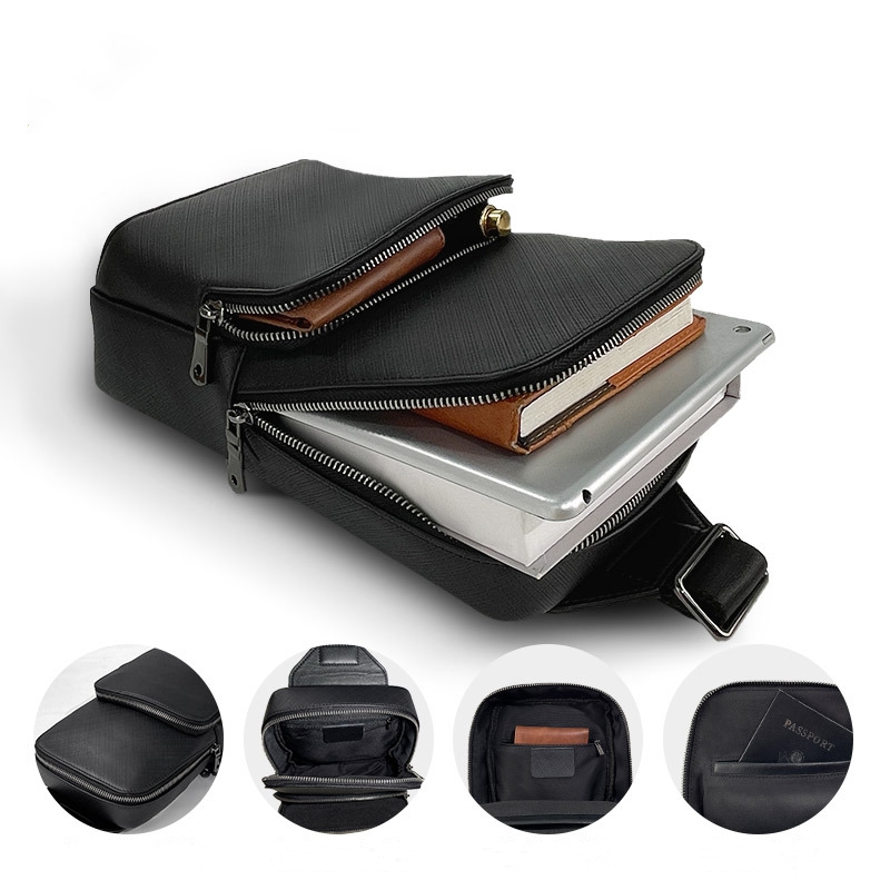 Leather Backpack Vintage - Desain mode tas selempang pria hitam