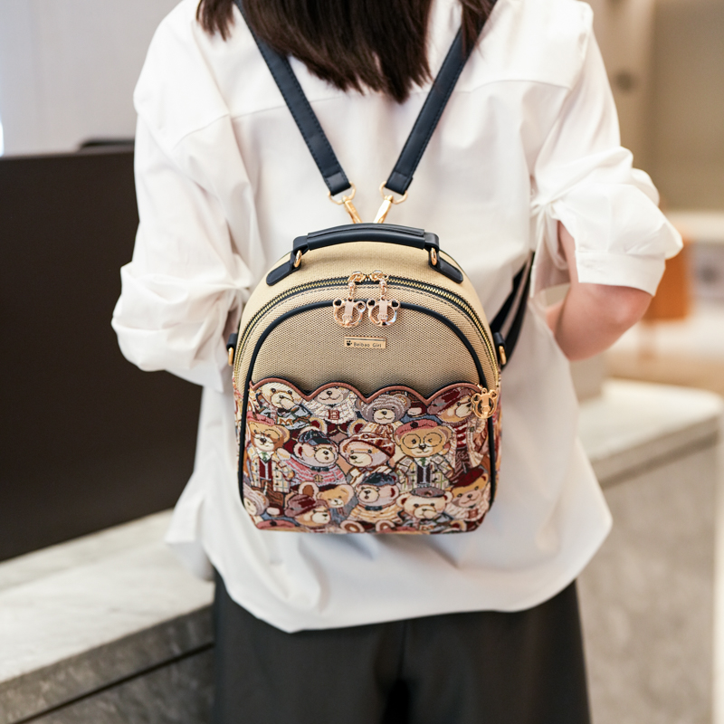Leather Backpack Vintage - Tas ransel mini kartun tas selempang