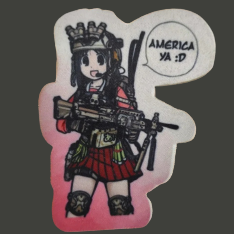 Rucksack Military Style - Gadis Anime Taktis Patch Militer Moral