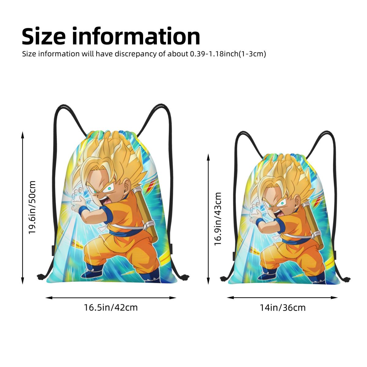 DBZ G-Gokues Tas Serut Kartun  - Drawstring Gym Bag ulasan dan harga