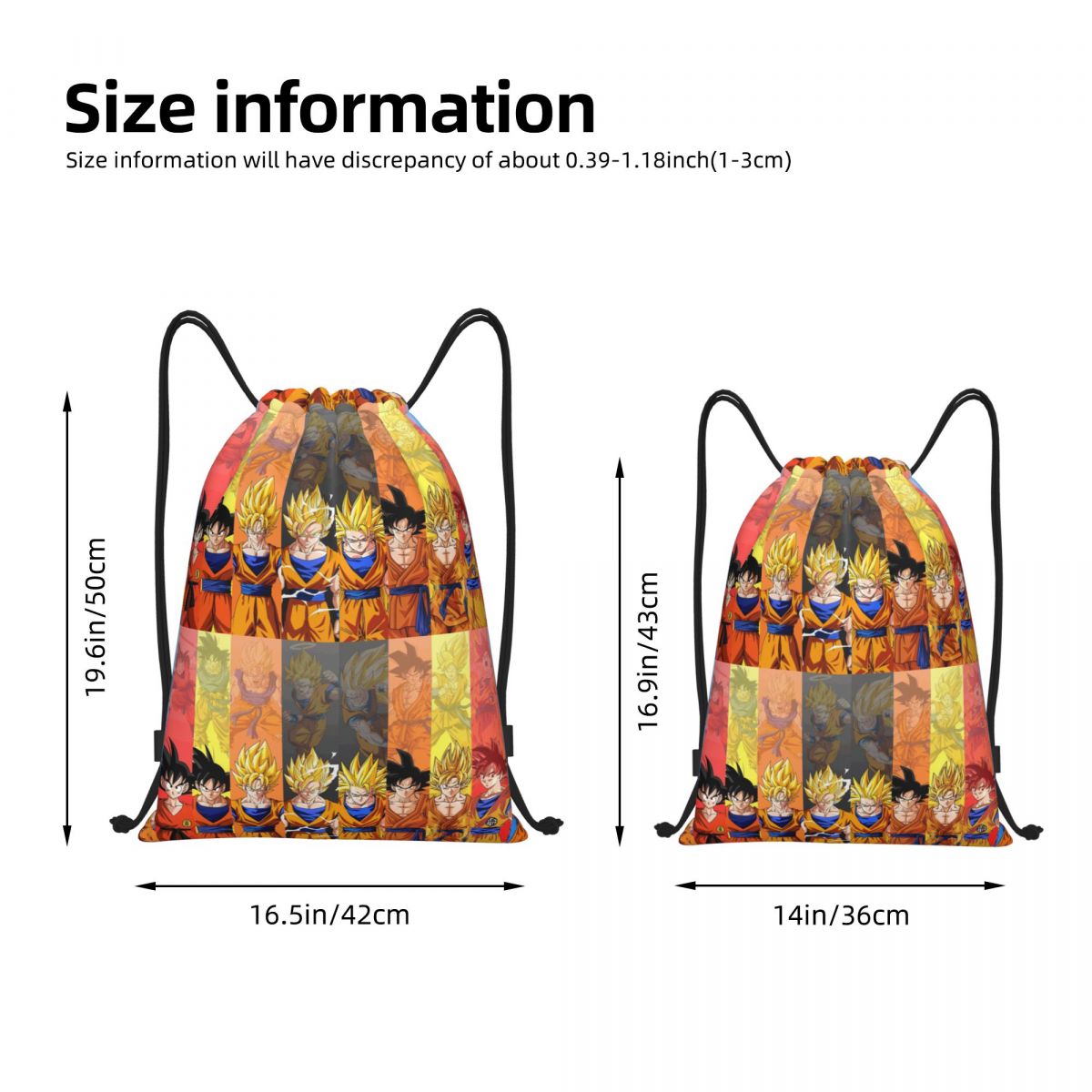 Tas Serut Kartun DBZ G-Gokues  - Drawstring Gym Bag ulasan dan harga