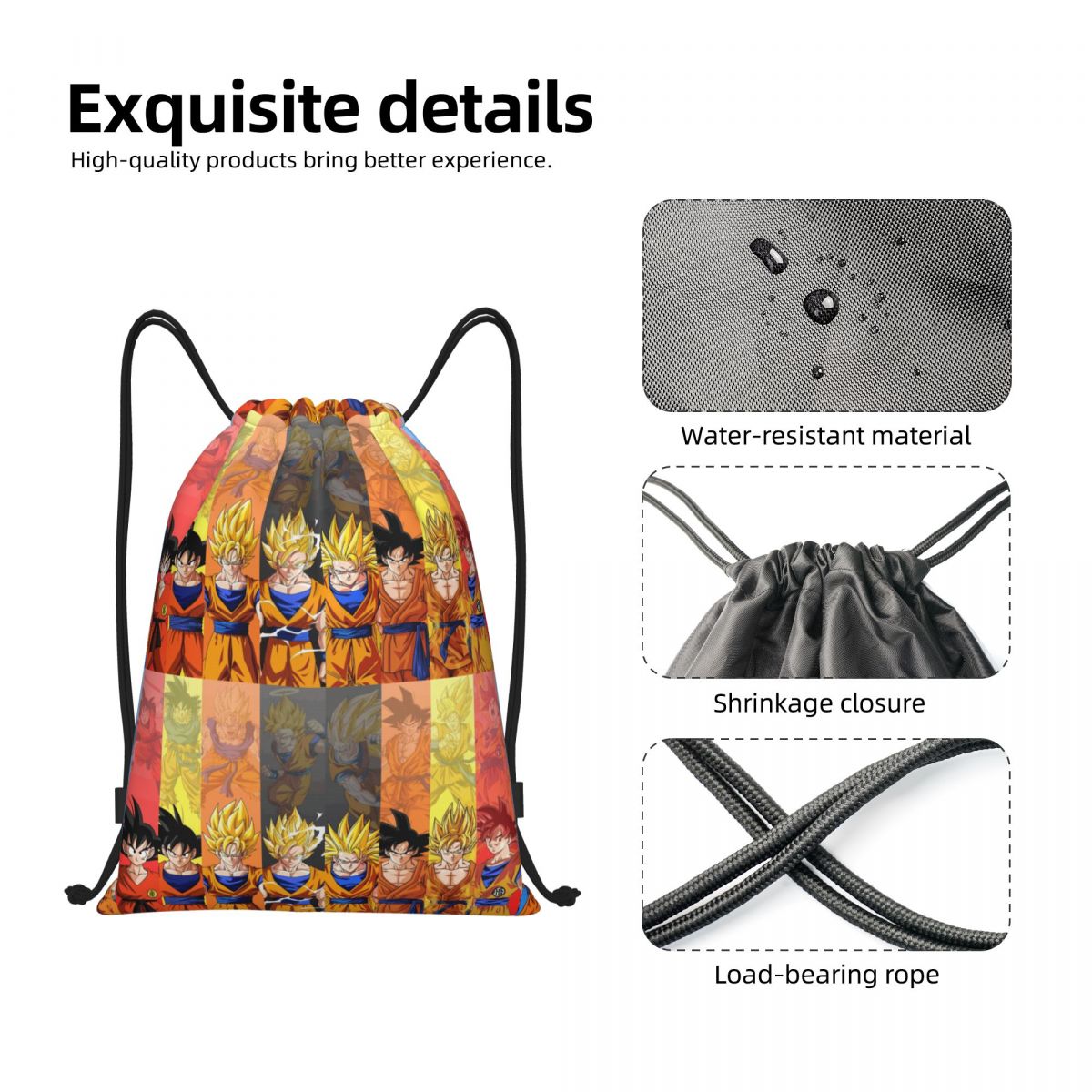 Tas Serut Kartun DBZ G-Gokues  - Drawstring Gym Bag ulasan dan harga