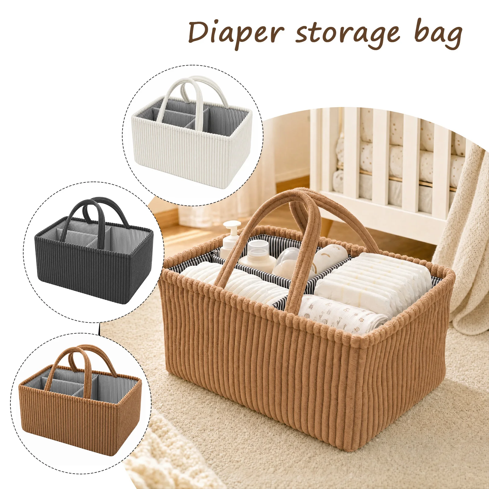 Keranjang Penyimpanan Popok Ba - Backpack Diaper Bag ulasan dan harga