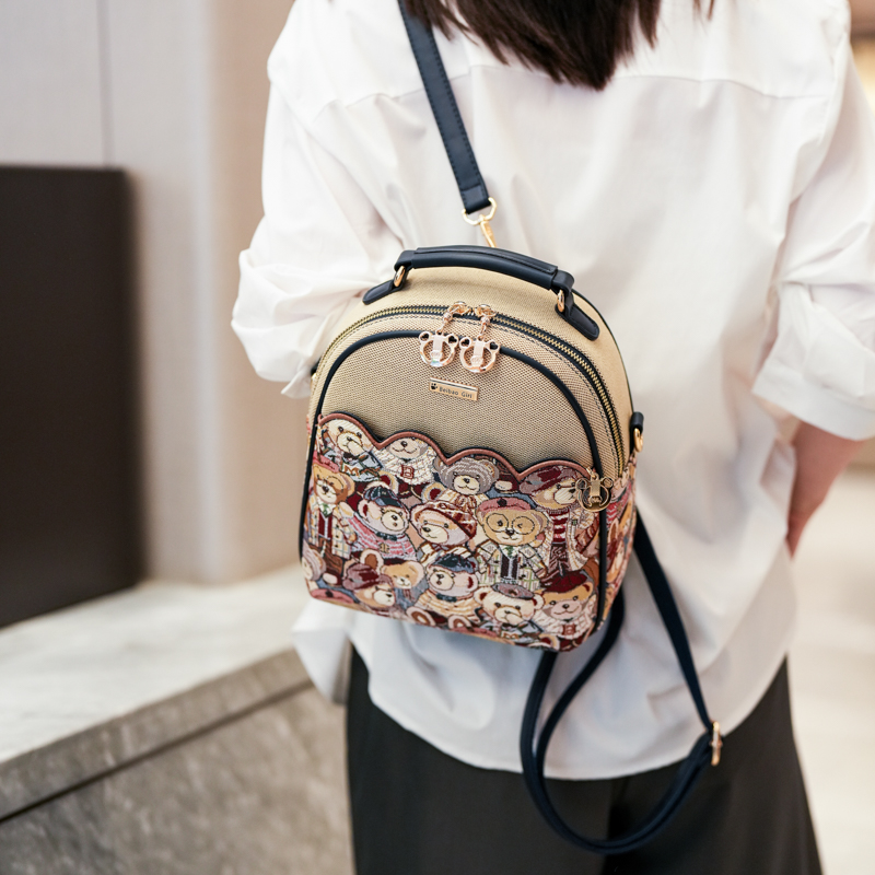 Tas ransel mini kartun tas sel - Leather Backpack Vintage ulasan dan harga