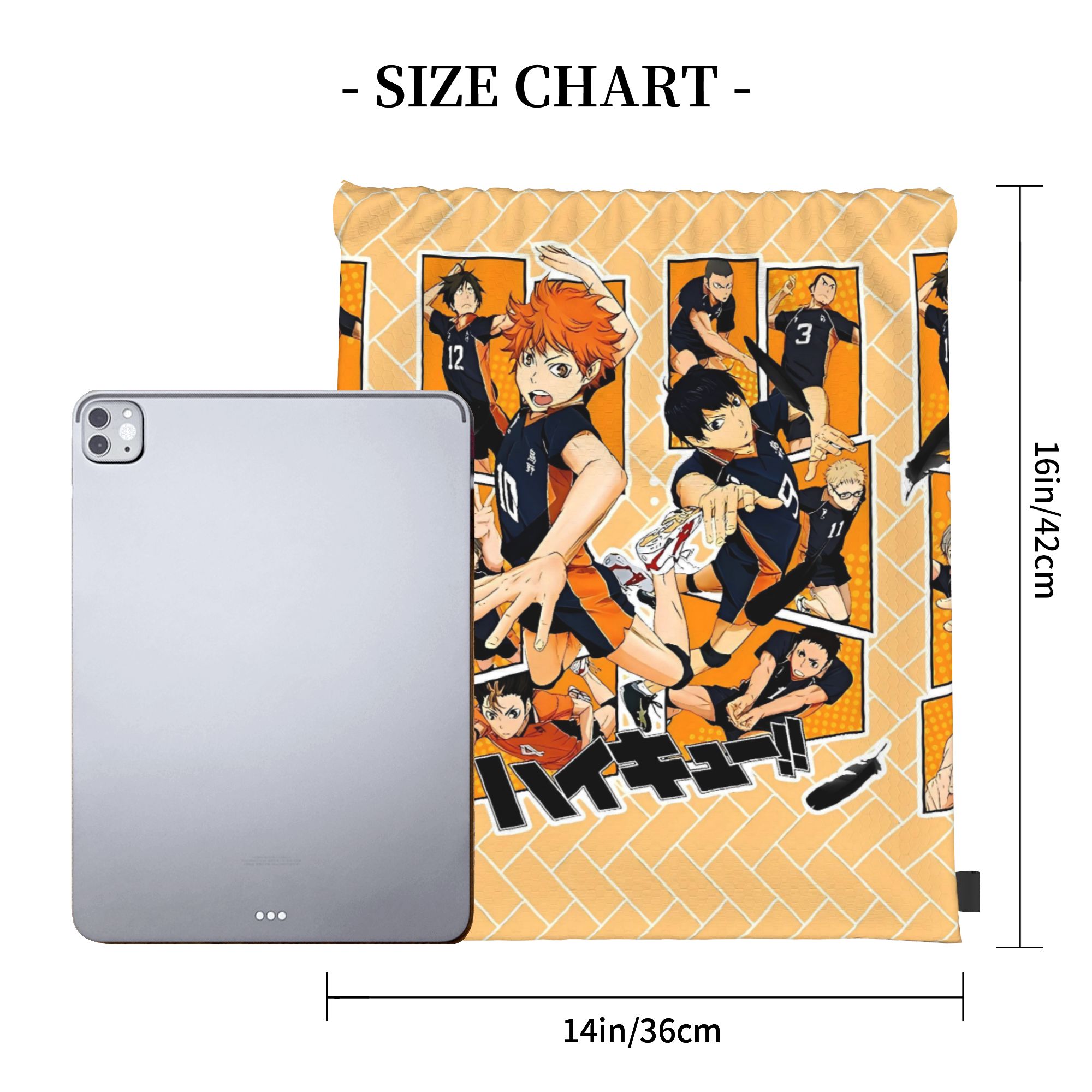 Tas Serut Haikyuu Ransel Persa - Drawstring Gym Bag ulasan dan harga