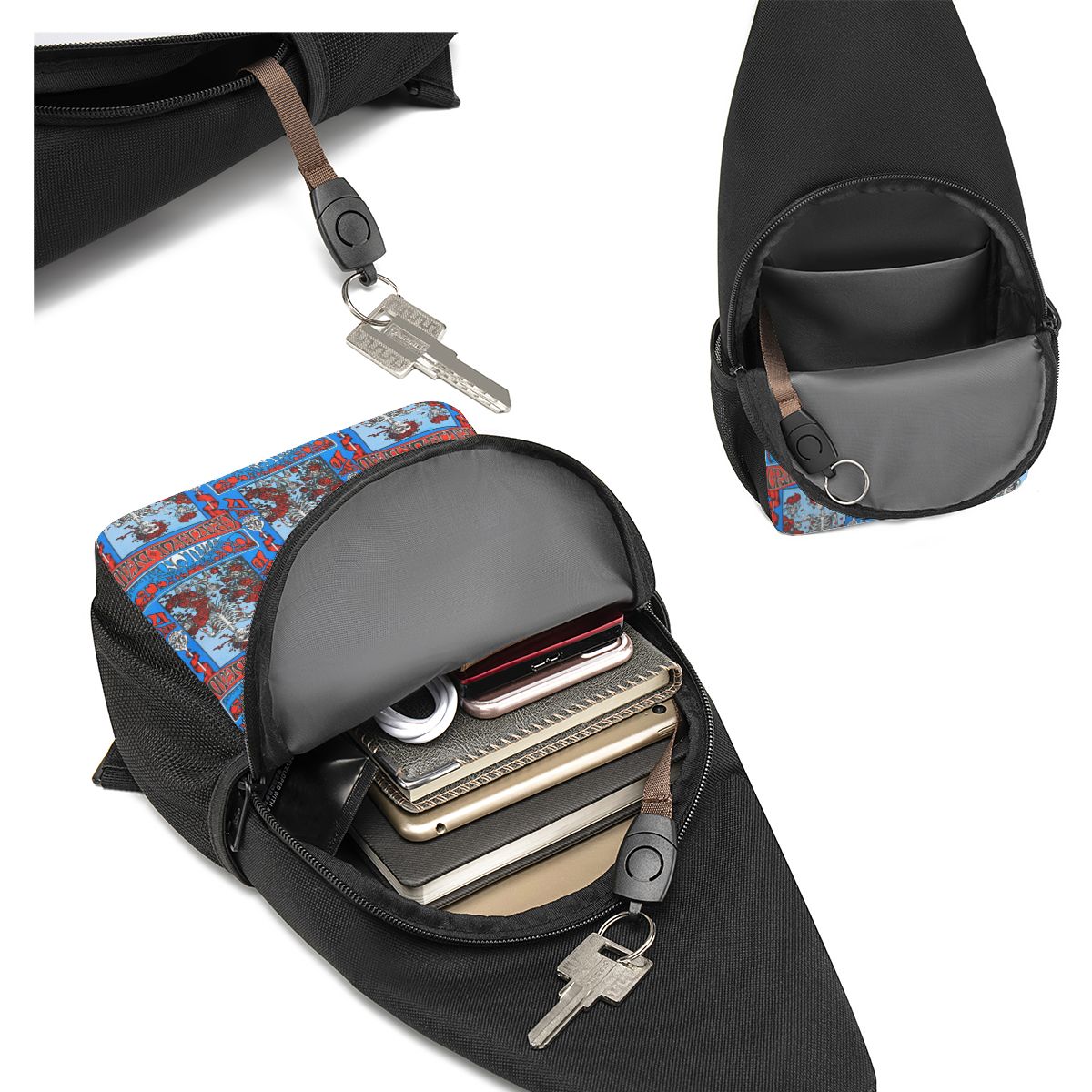 Tas Dada Grateful Dead Rock Ba - Sling Backpack Shoulder ulasan dan harga