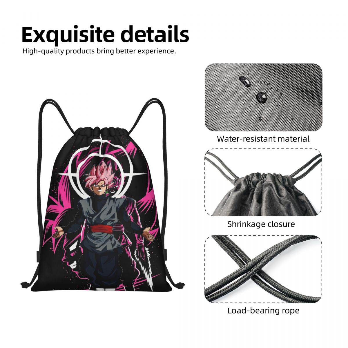 DBZ V-Vegetaes Ransel Serut Ka - Drawstring Gym Bag ulasan dan harga