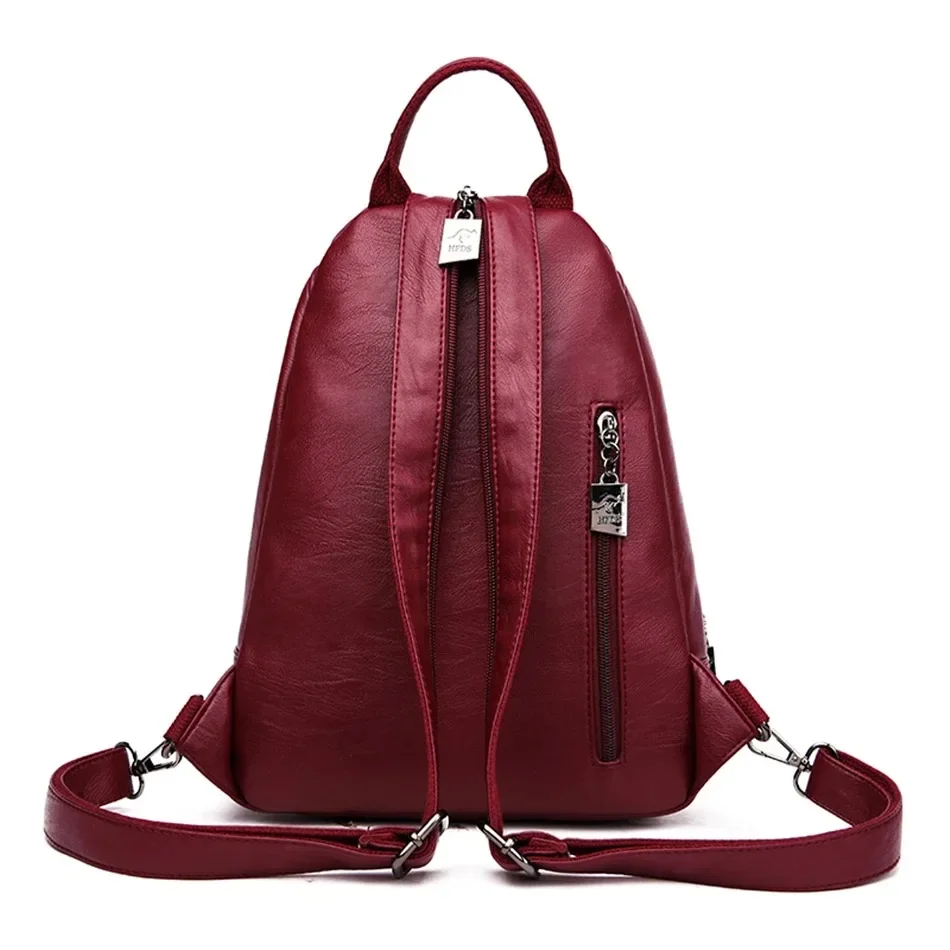 Ransel kulit wanita multifungs - Leather Backpack Vintage ulasan dan harga
