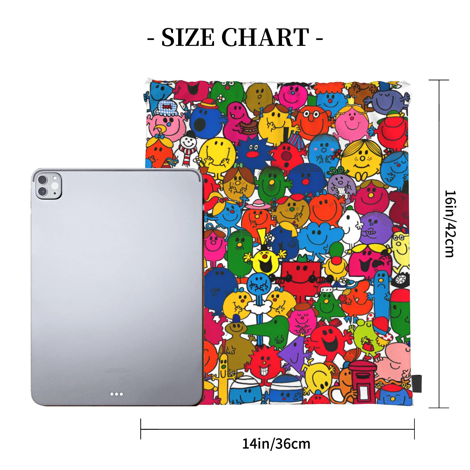 Mr M-Men Tas Serut Kartun Litt - Drawstring Gym Bag ulasan dan harga
