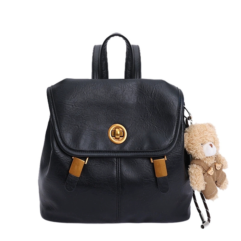Ransel Kulit Sintetis Cokelat  - Leather Backpack Vintage ulasan dan harga